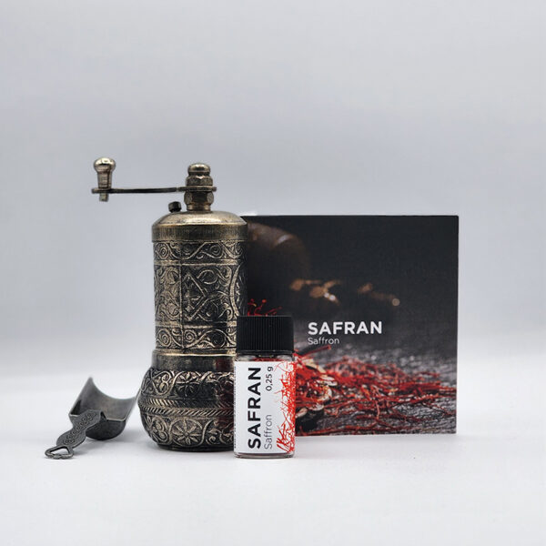 Safran et moulin à épices
