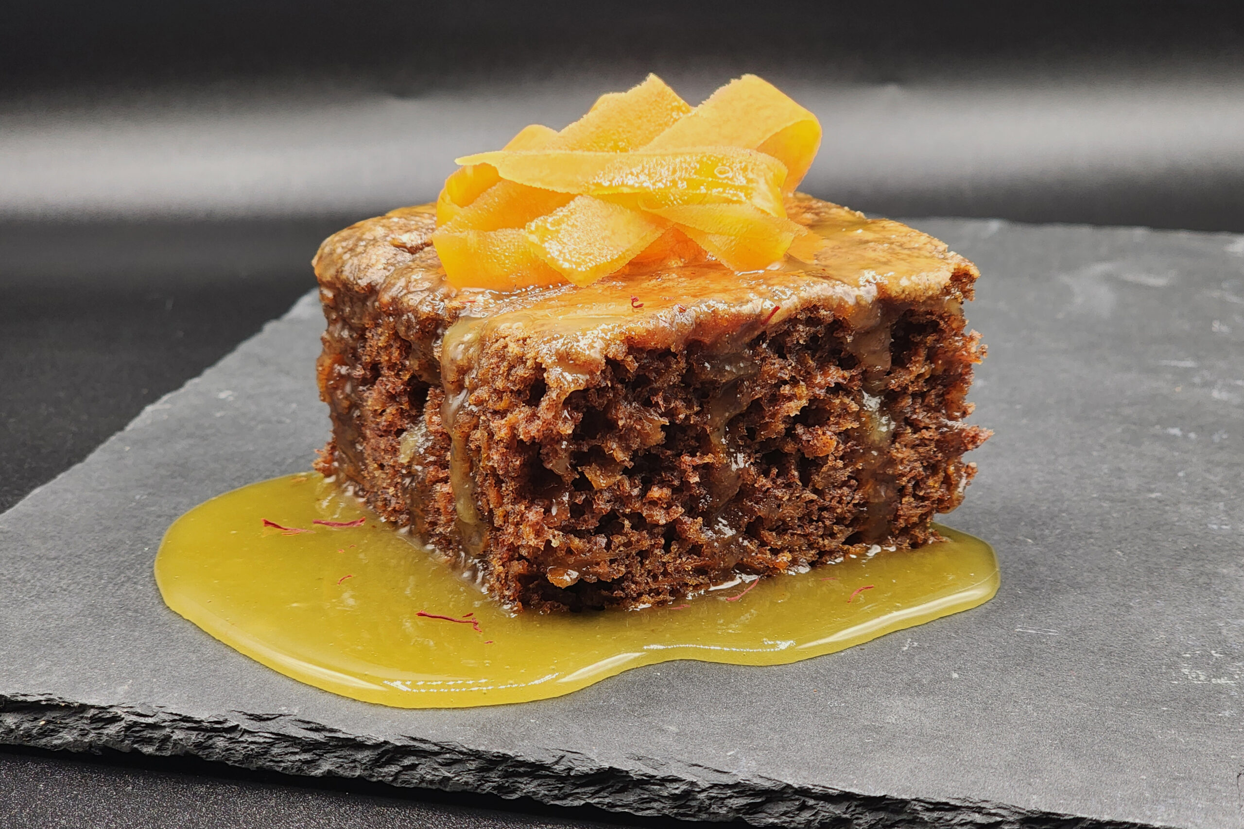 Gateau aux carottes et au safran