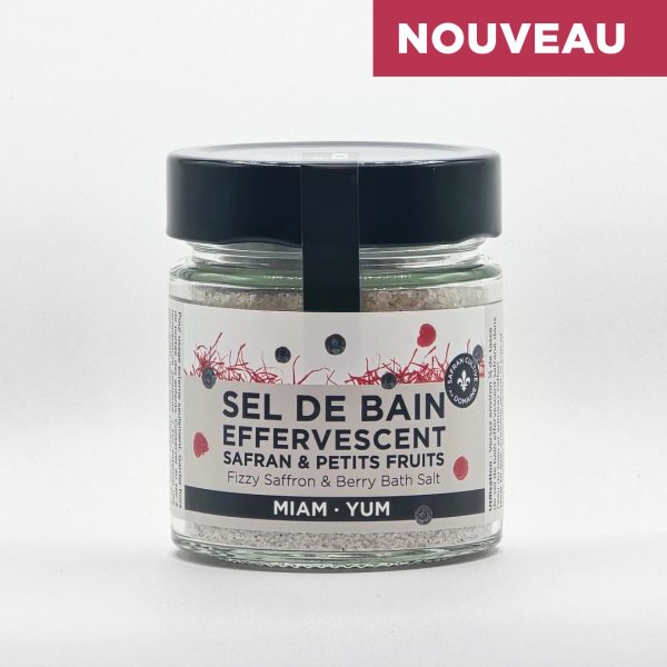 Sel de bain effervescent au safran et aux petits fruits 225 g
